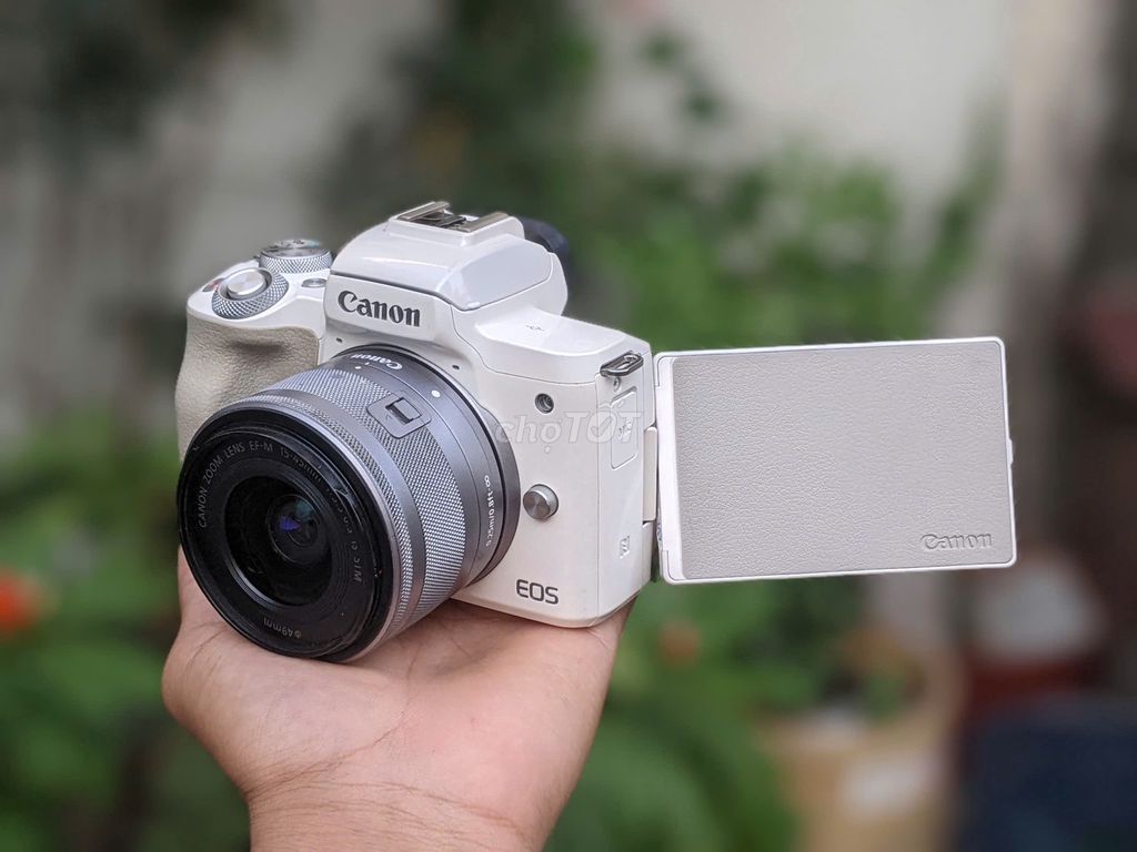 [Máy ảnh KTS] Canon M50 trắng kèm lens 15-45MM. Mua bán Máy ảnh, Máy quay tại Quận 6 Tp Hồ Chí Minh được đăng bởi may anh KTS hình 1