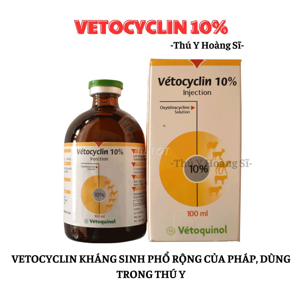 Vetocyclin kháng sinh phổ rộng của Pháp