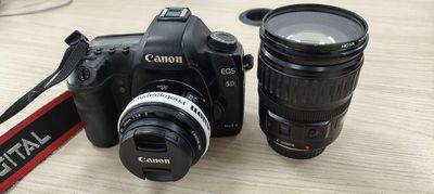 Full combo Canon 5d2 + lens 50mm + 28-135 full PK