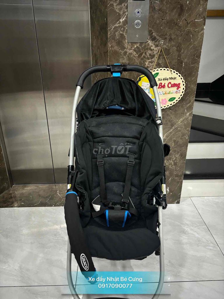 xe đẩy graco citilite R đen