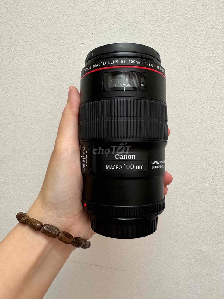 Canon EF 100mm F2.8 L IS USM mới đẹp 99%