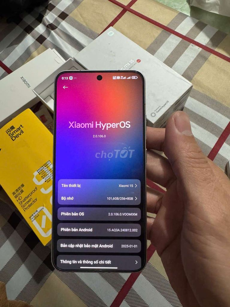 Xiaomi 15. 12/256 99% fullbox GL. Mua bán Điện thoại tại undefined Tp Hồ Chí Minh được đăng bởi Quý hình 1