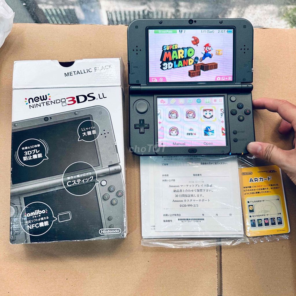 Máy chơi game Nintendo NEW 3DS LL Đen Fullbox. Mua bán Thiết bị chơi game tại Quận 8 Tp Hồ Chí Minh được đăng bởi school stone hình 1