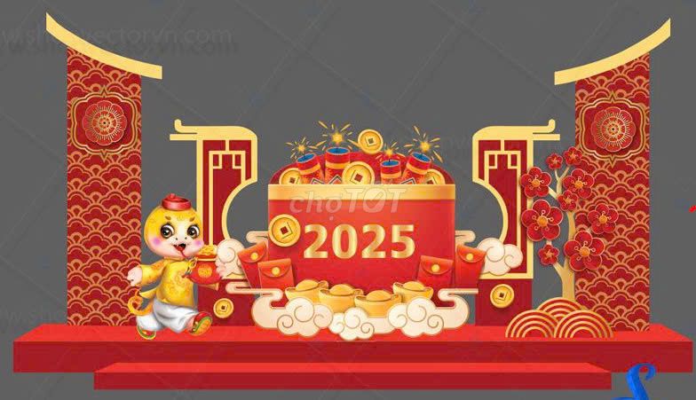 Cho Thuê Background Tết 2025 – Sắc Xuân Ấn Tượng