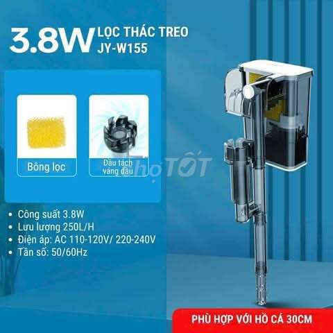 Lọc thác treo JINGYE - W155 cho hồ cá