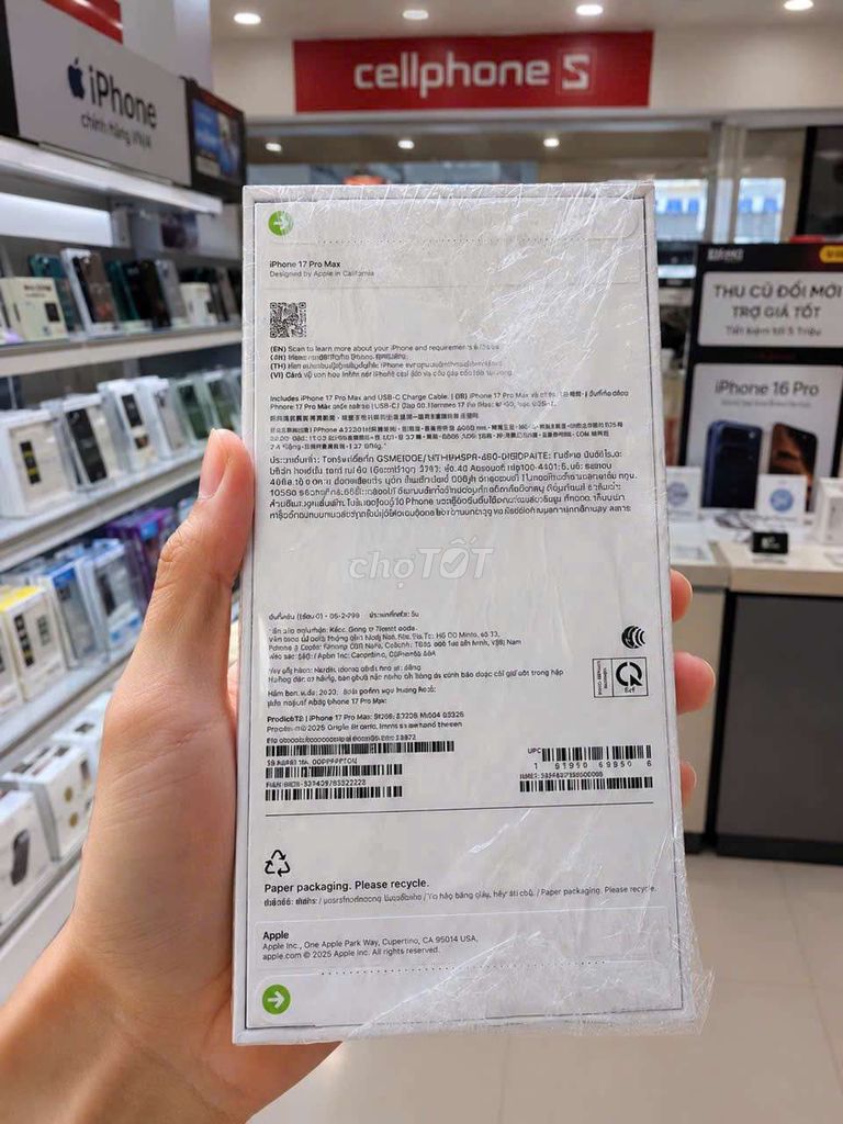Apple iPhone 17 Pro Max 512GB Bạc Mới. Mua bán Điện thoại tại Quận Bình Tân Tp Hồ Chí Minh được đăng bởi Battery Neo hình 1