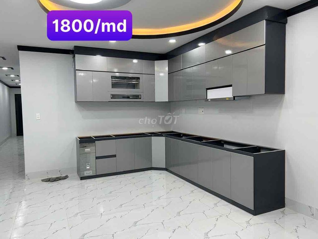 Tủ bếp Nhựa Ecoplast Xám. Mua bán Tủ, kệ gia đình tại Quận Tân Bình Tp Hồ Chí Minh được đăng bởi Nội Thất Gia Đình hình 1