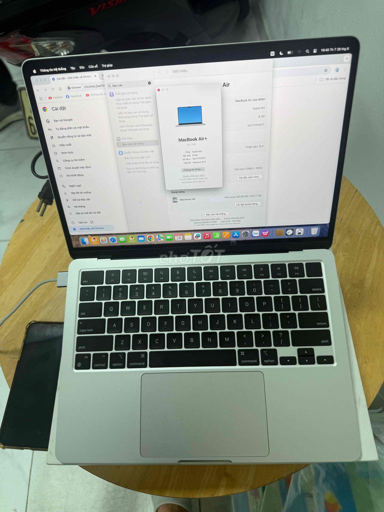 Apple MacBook Air M2 13.6 inch 8GB. Mua bán Laptop tại Quận 12 Tp Hồ Chí Minh được đăng bởi Khánh Sẩm hình 1