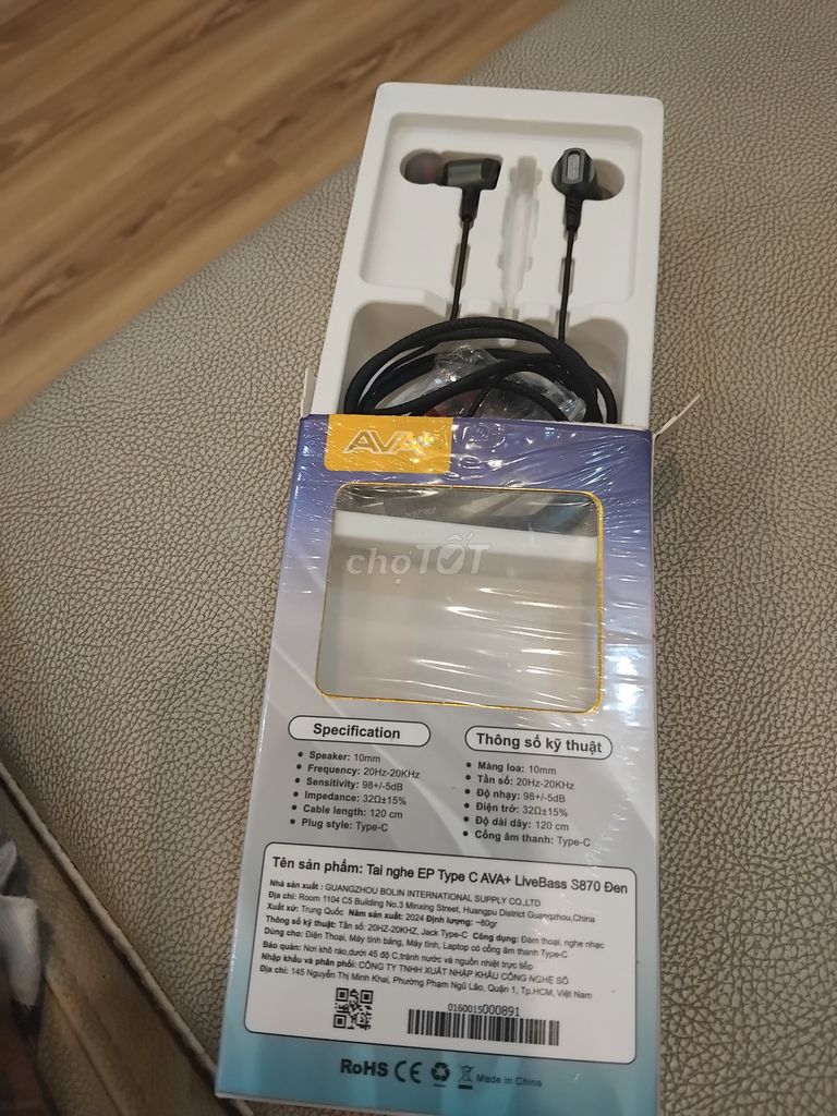 Tai nghe AVA LiveBass S870 Đen Type C. Mua bán Tivi, Âm thanh tại Quận Nam Từ Liêm Hà Nội được đăng bởi Tuan hình 1