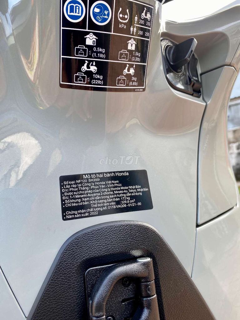 Siêu phẩm SH 350i Máy THÁI 2022 Lướt 3.500Km. Mua bán Xe máy tại Quận Ninh Kiều Cần Thơ được đăng bởi Xe Máy TÂN LIÊN HƯNG 1 91B hình 3