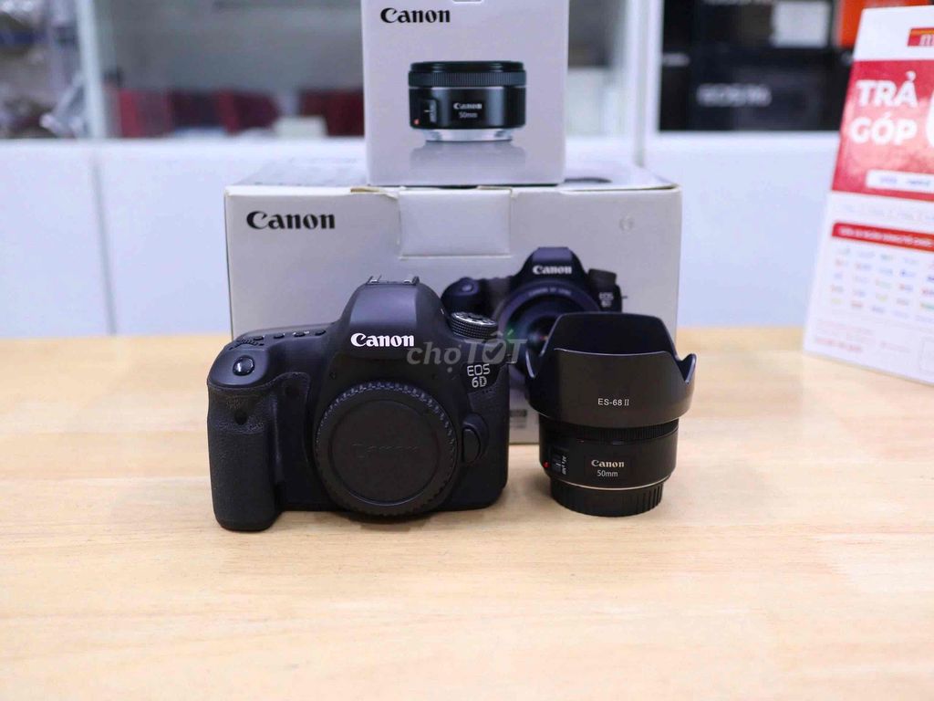 Canon 6D DSLR +Lens 50f1.8 stm sưu tầm như mới. Mua bán Máy ảnh, Máy quay tại Thành phố Thủ Dầu Một Bình Dương được đăng bởi Chinh Lee hình 1