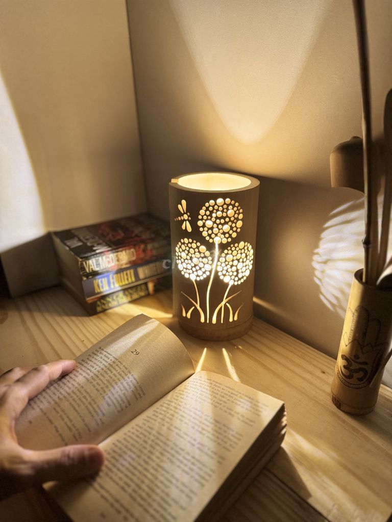Đèn ngủ Tre Vàng Trang trí bàn học. Mua bán Đèn tại Quận 12 Tp Hồ Chí Minh được đăng bởi Anna Trần  hình 1