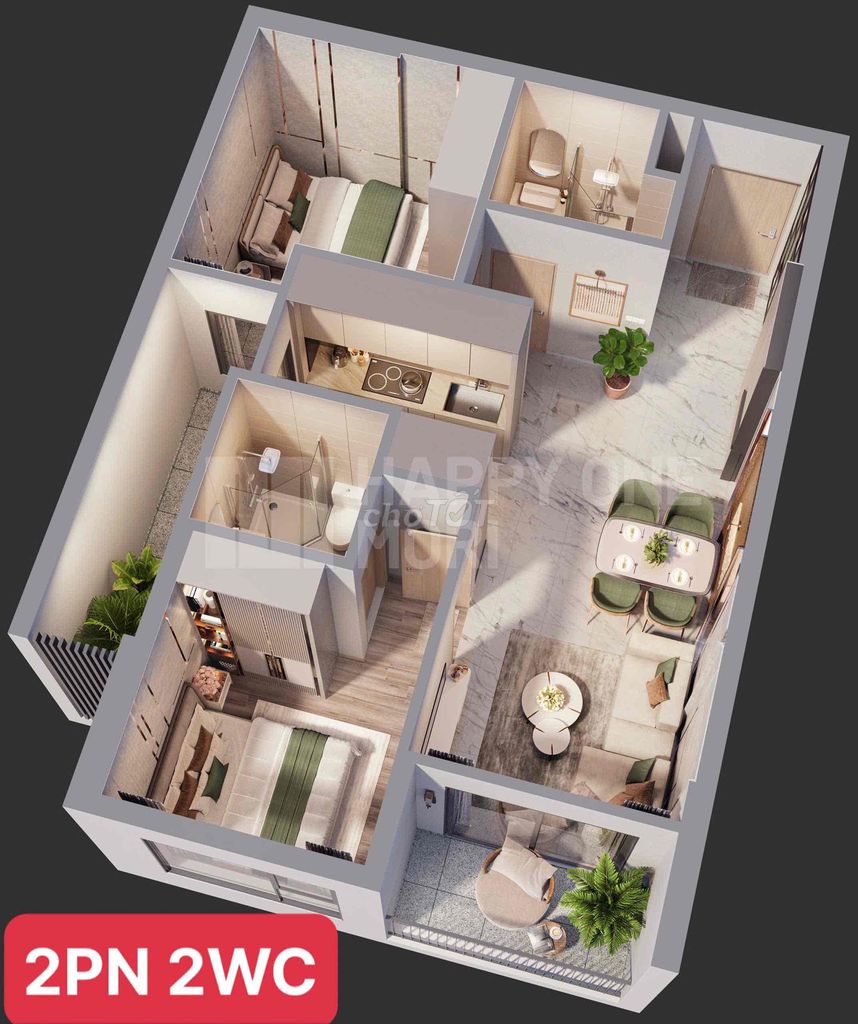 Căn Hộ 2PN 66m2 Happy One Mori liền kề Aeon Mall giá bán 2tỷ5 Đường Nguyễn Văn Tiết, Phường Lái Thiêu, Thành phố Thuận An, Bình Dương Thành phố Thuận An Bình Dương