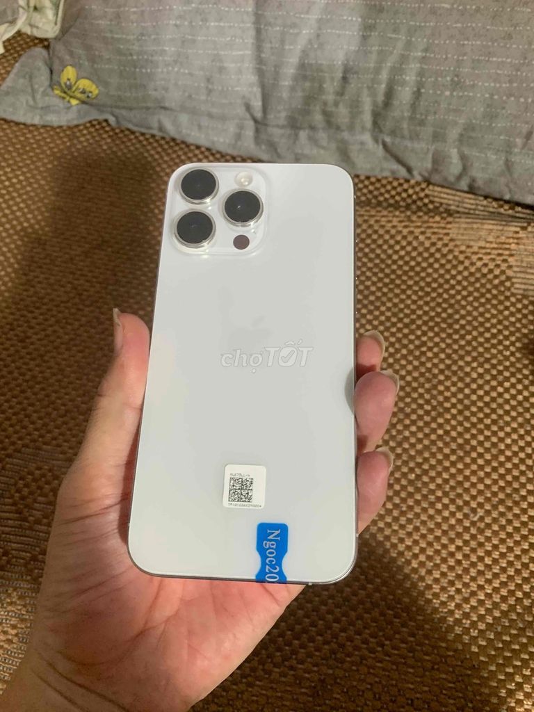 iphone 15 promax , trắng, 256gb zin áp màn zin. Mua bán Điện thoại tại Quận Cầu Giấy Hà Nội được đăng bởi Quang ERiC hình 1
