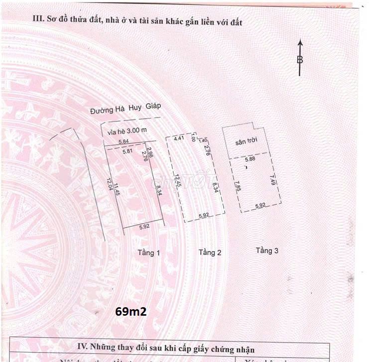 bán nhà 3 tầng 2 mặt tiền bên hông kiệt ngang gần 6m siêu đẹp