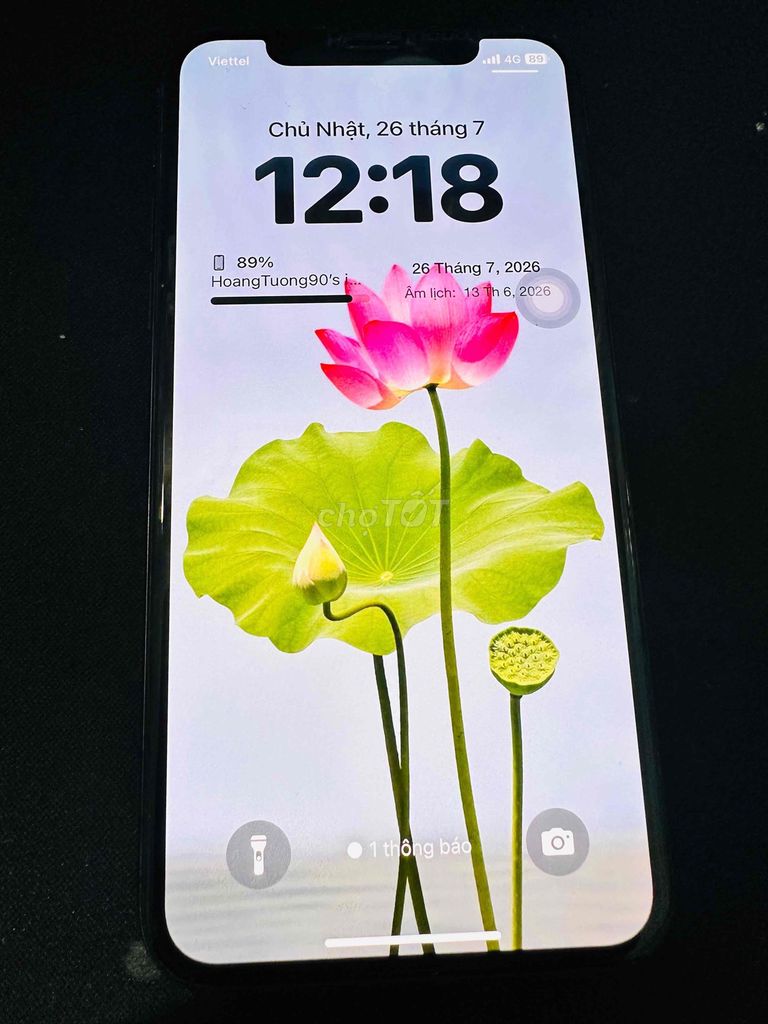 Apple iPhone XS 64GB Đen. Mua bán Điện thoại tại Thành phố Biên Hòa Đồng Nai được đăng bởi Hoàng Xuân Tường hình 1