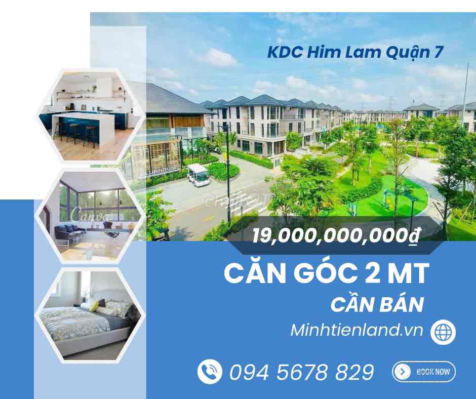 Bán nhà góc 2 mặt tiền đường kdc Him Lam Quận 7