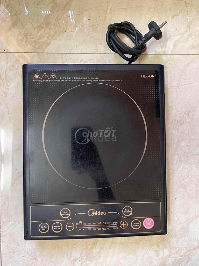 Bếp từ Midea Đen. Mua bán Bếp, lò, đồ điện nhà bếp tại Quận Phú Nhuận Tp Hồ Chí Minh được đăng bởi Thiên Kim hình 1
