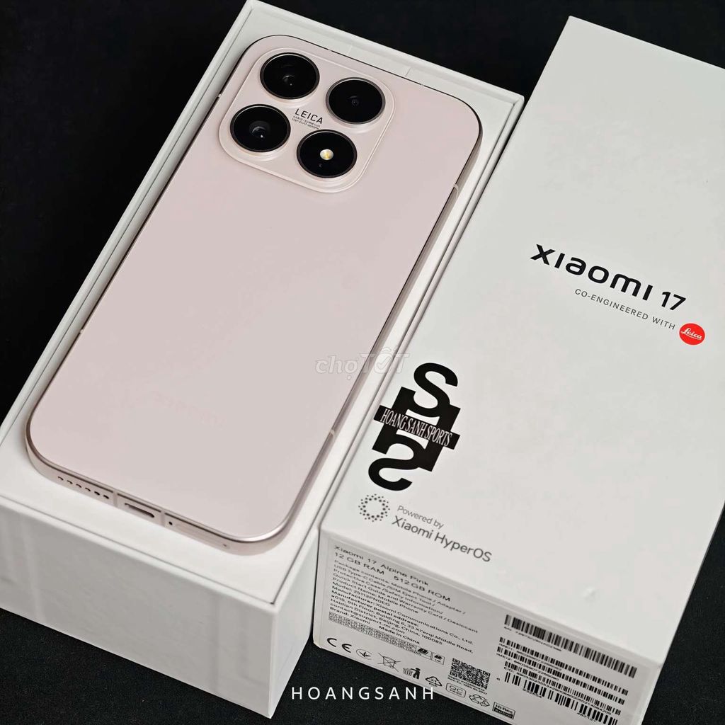 Xiaomi 17 5G 12GB/512GB Hồng Chính Hãng Fullbox. Mua bán Điện thoại tại Quận 11 Tp Hồ Chí Minh được đăng bởi HOÀNG SANH SPORTS hình 1