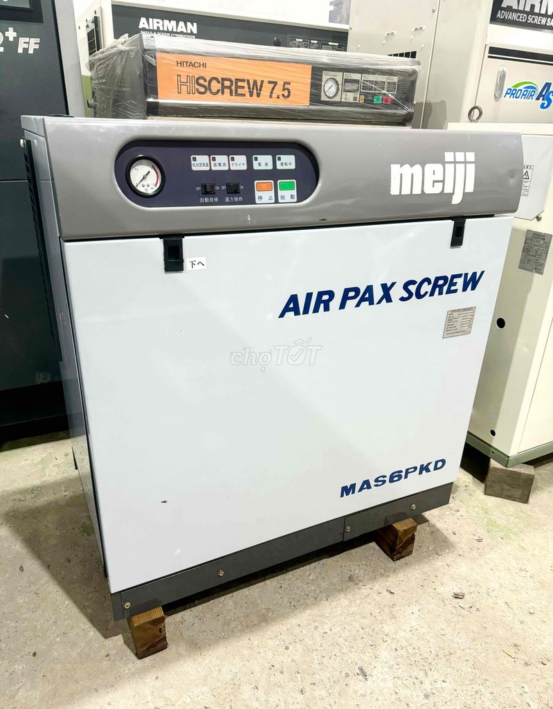 Máy nén khí trục vít Nhật Airman 7.5hp có sấy khí