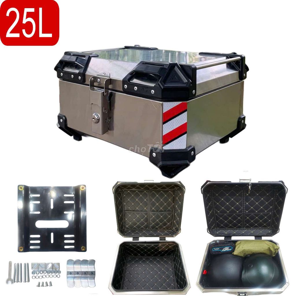 Thùng sau xe máy Inox giá xưởng. Mua bán Phụ tùng xe tại Thành phố Đồng Xoài Bình Phước được đăng bởi CÔNG TY TNHH DỊCH VỤ VÀ THƯƠNG MẠI TỔNG HỢP THUẤN PHÁT  hình 2