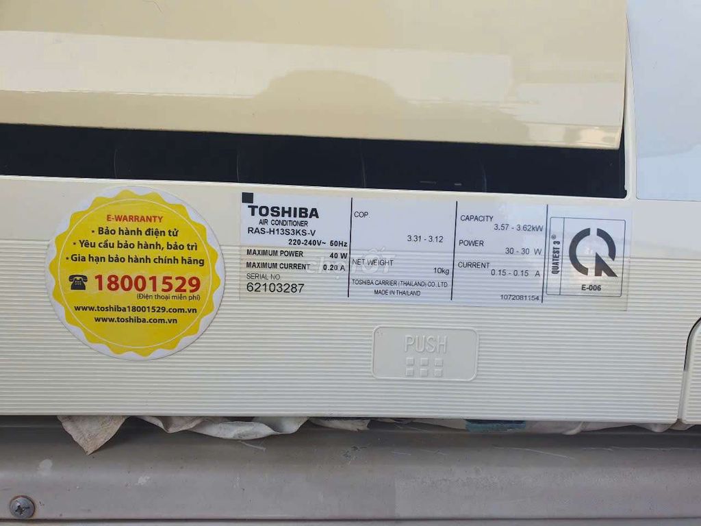 Máy lạnh Toshiba 1.5HP - Thailand