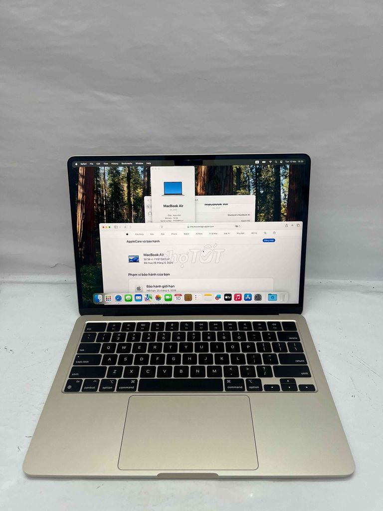 MacBook Air M2 Ram 16GB Ssd 256gb Bh Apple 25/4/26. Mua bán Laptop tại Quận Sơn Trà Đà Nẵng được đăng bởi BƠ BƯ Macbook Cũ hình 1