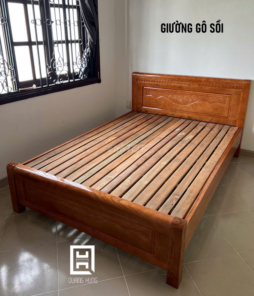GIƯỜNG GỖ SỒI=GIƯỜNG GỖ_GIƯỜNG GỖ$GIƯỜNG GỖ SỒI$$$. Mua bán Giường, chăn ga gối nệm tại Quận 3 Tp Hồ Chí Minh được đăng bởi NỘI THẤT NHÀ XINH hình 1