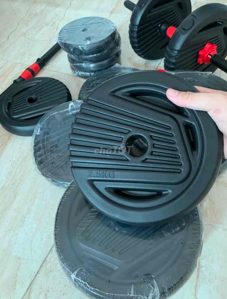 Tạ tay tạ đẩy kết hợp 40 KG tạ tập gym tập. Mua bán Đồ thể thao, Dã ngoại tại Huyện Văn Giang Hưng Yên được đăng bởi Huy CV hình 1
