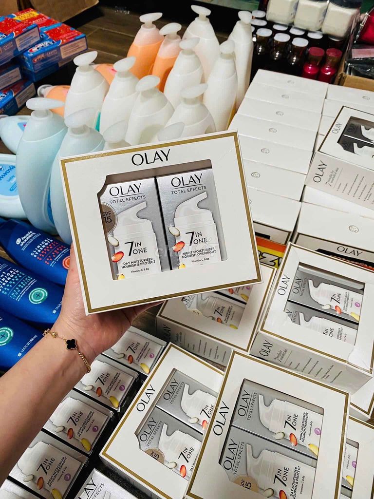 Set kem dưỡng da olay mỹ