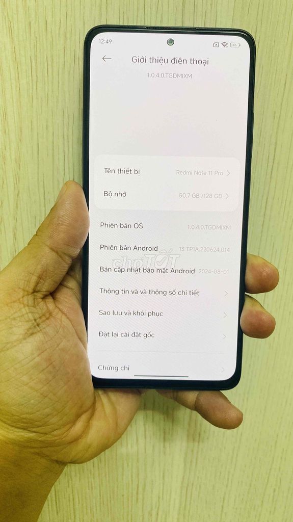 Xiaomi Redmi Note 11 Pro 128GB Đen. Mua bán Điện thoại tại Quận Gò Vấp Tp Hồ Chí Minh được đăng bởi Dat Do Minh hình 1