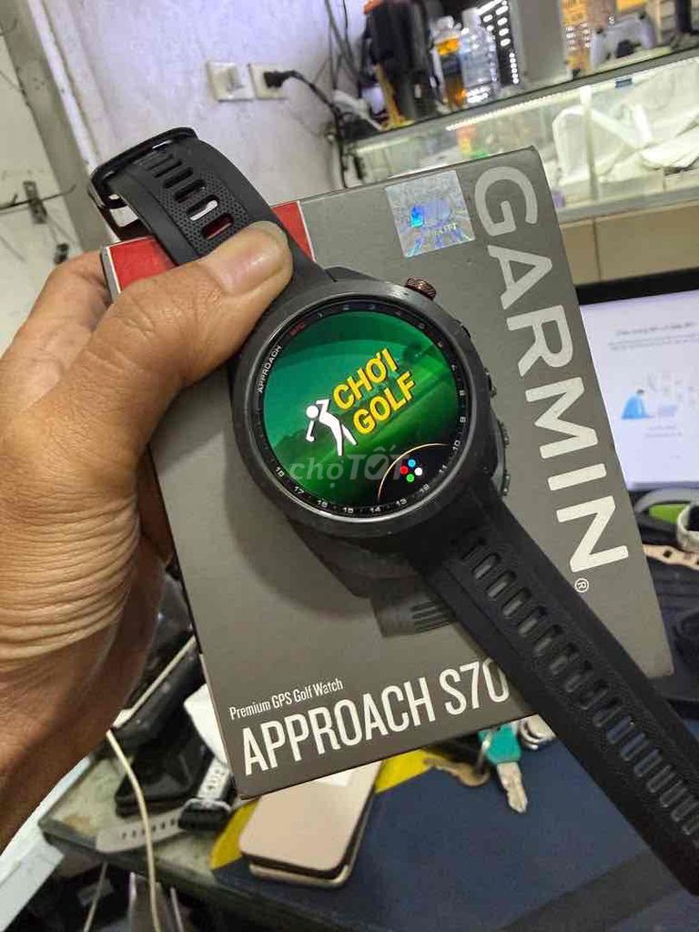 Garmin Approach S70 47mm Đen Đã sử dụng. Mua bán Thiết bị đeo thông minh tại Quận Ba Đình Hà Nội được đăng bởi Mr Cường hình 1