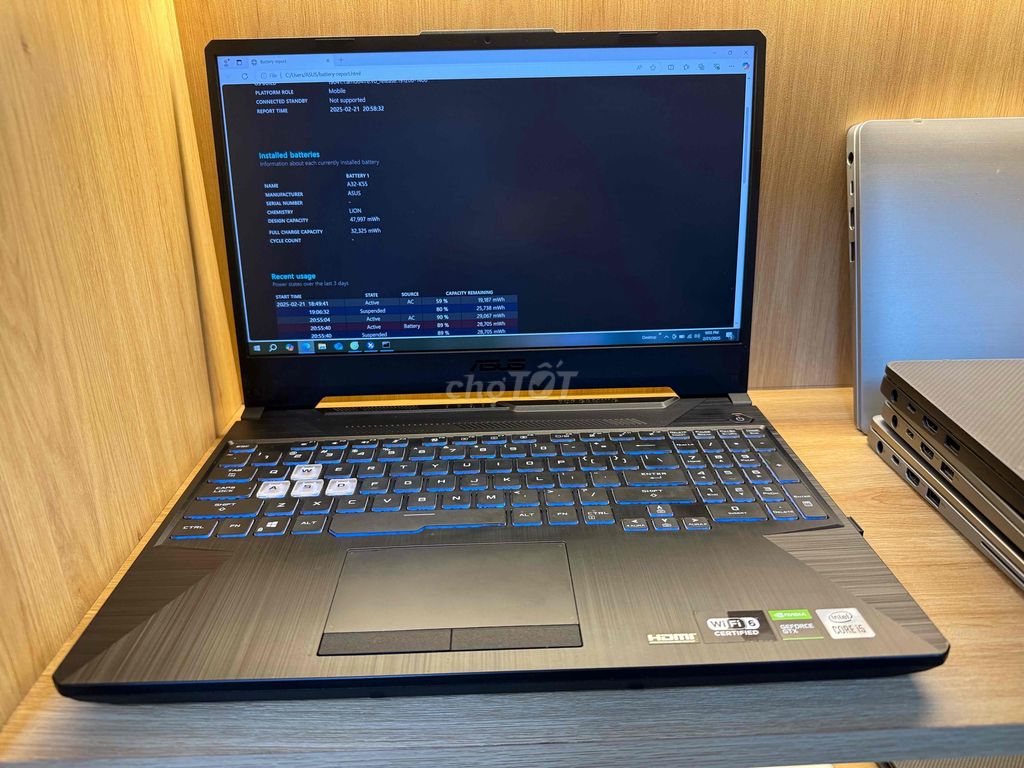 Laptop Asus TUF Gaming F15 i5-10300H – Mượt &mạnh