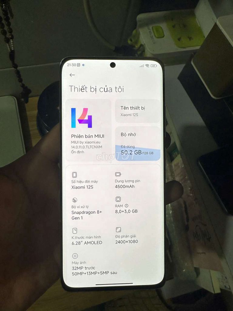Xiaomi 12S 128GB Trắng. Mua bán Điện thoại tại Quận Tân Bình Tp Hồ Chí Minh được đăng bởi Tuyến hình 1