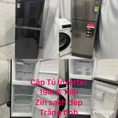 Bán cặp tủ lạnh Inverter 194l và 196l zin đẹp