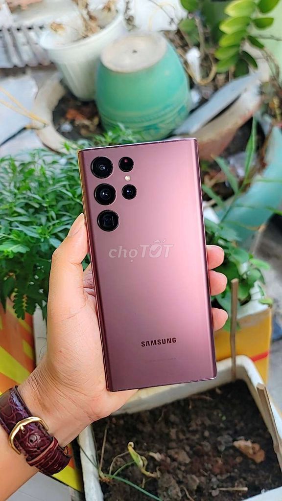 Samsung S22 Ultra 256GB Đỏ tía. Mua bán Điện thoại tại Thành phố Thuận An Bình Dương được đăng bởi MUỘI STORE  chuyên samsung  trả góp hình 1