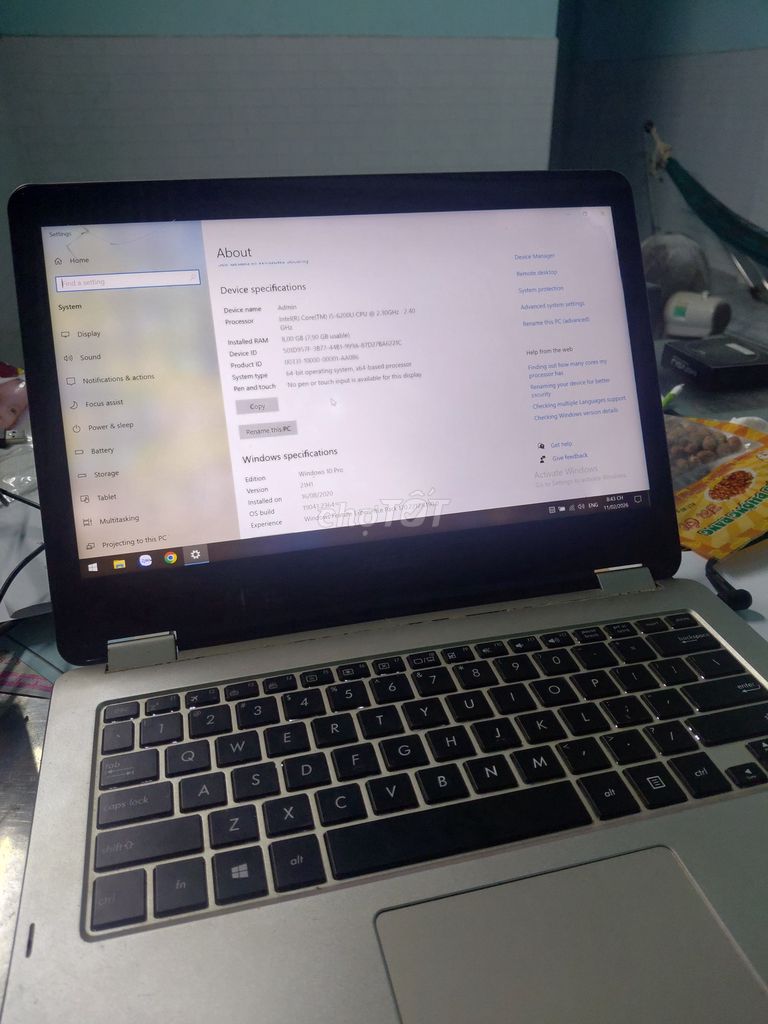 Laptop ASUS i5 - 6200U 8GB. Mua bán Laptop tại Huyện Bình Đại Bến Tre được đăng bởi Hồ Quang Thông hình 1