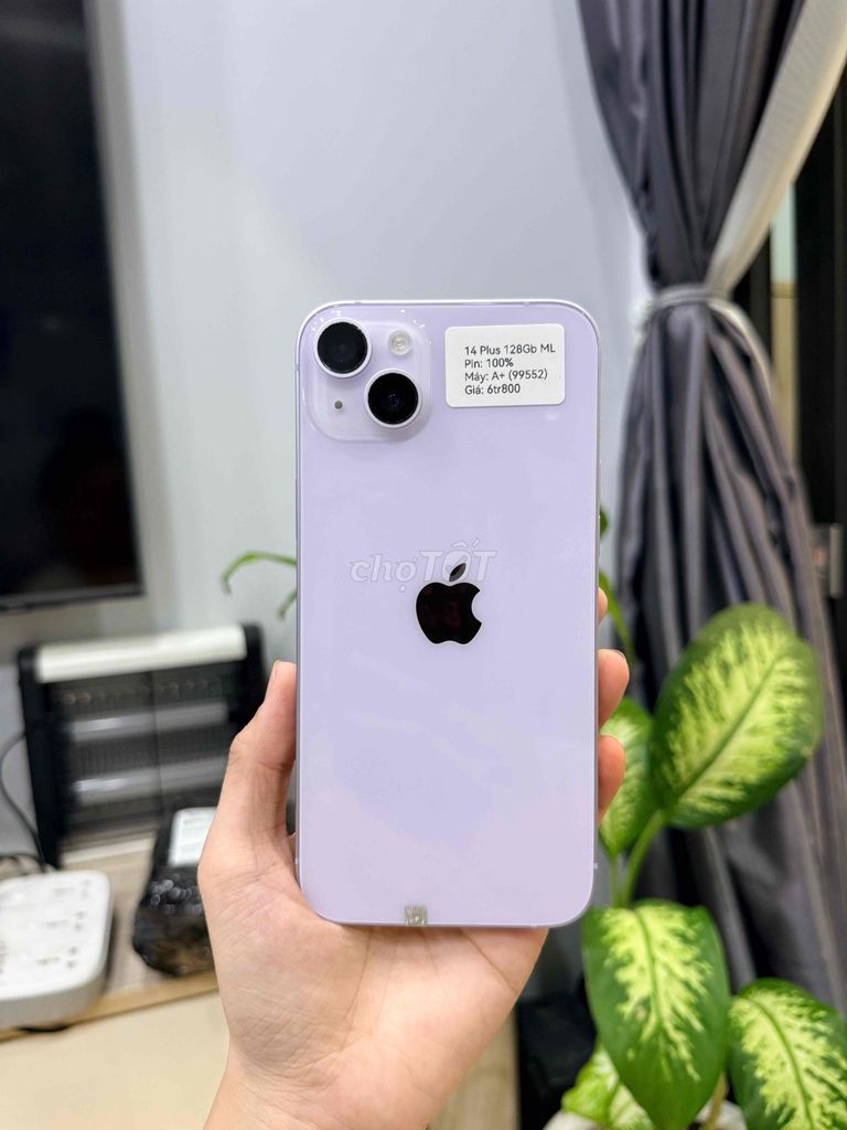 iPhone 14 Plus 128GB Tím (khay sim) | Màn thay. Mua bán Điện thoại tại Huyện Hóc Môn Tp Hồ Chí Minh được đăng bởi Luân Hoài hình 1