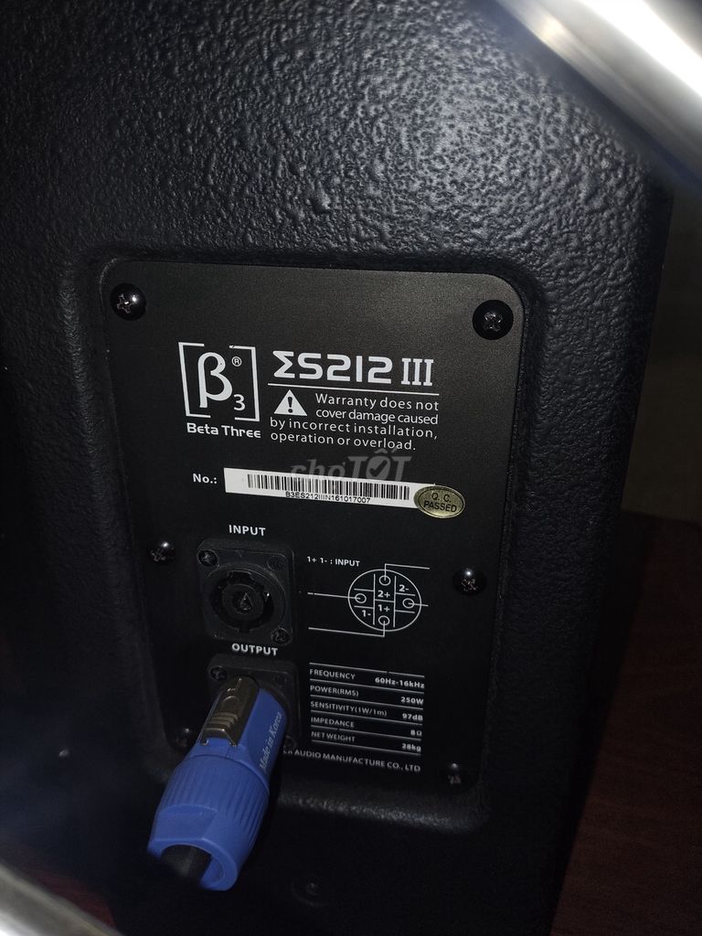 Loa Beta Three S212 III Đen. Mua bán Tivi, Âm thanh tại Huyện Tiên Lãng Hải Phòng được đăng bởi Hung Dang hình 1