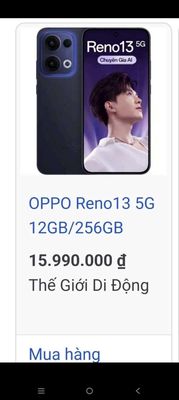OPPO Reno13 5G NFC 12/256GB Đen bh 12thang