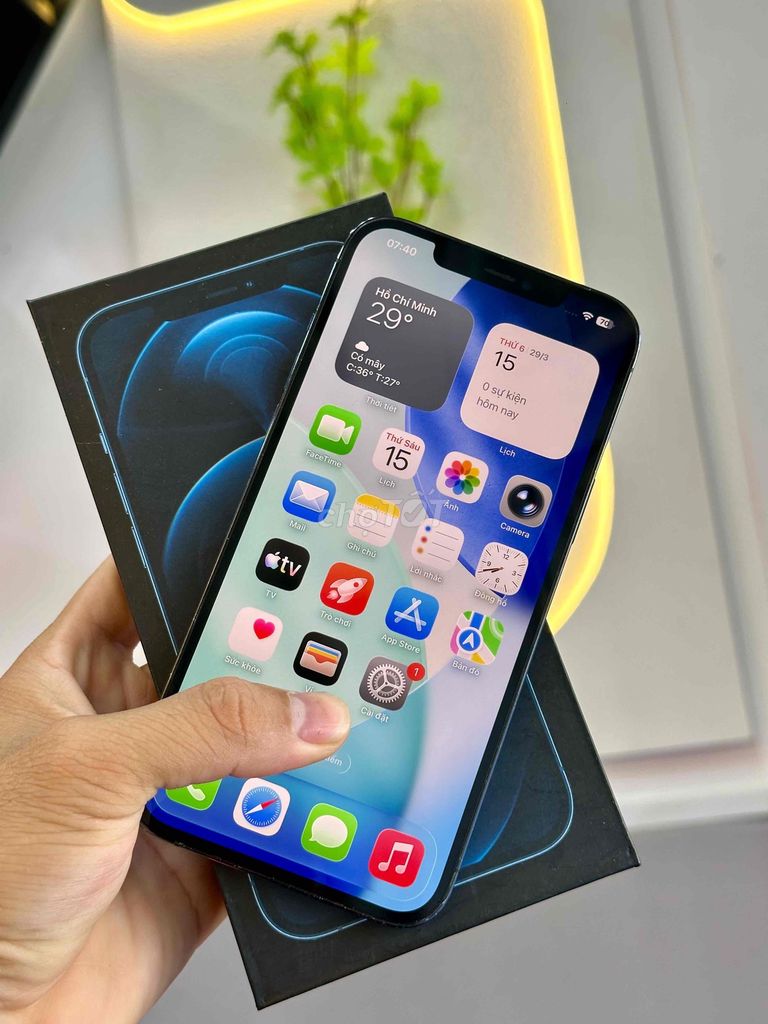 Apple iPhone 12 Pro Max 256GB Xanh Đã sử dụng. Mua bán Điện thoại tại Thành phố Sóc Trăng Sóc Trăng được đăng bởi Tàii Tâyy hình 1
