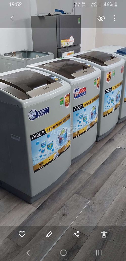 Máy giặt Sanyo Aqua Xám. Mua bán Máy giặt tại Quận Tân Bình Tp Hồ Chí Minh được đăng bởi Diêu linh hình 1