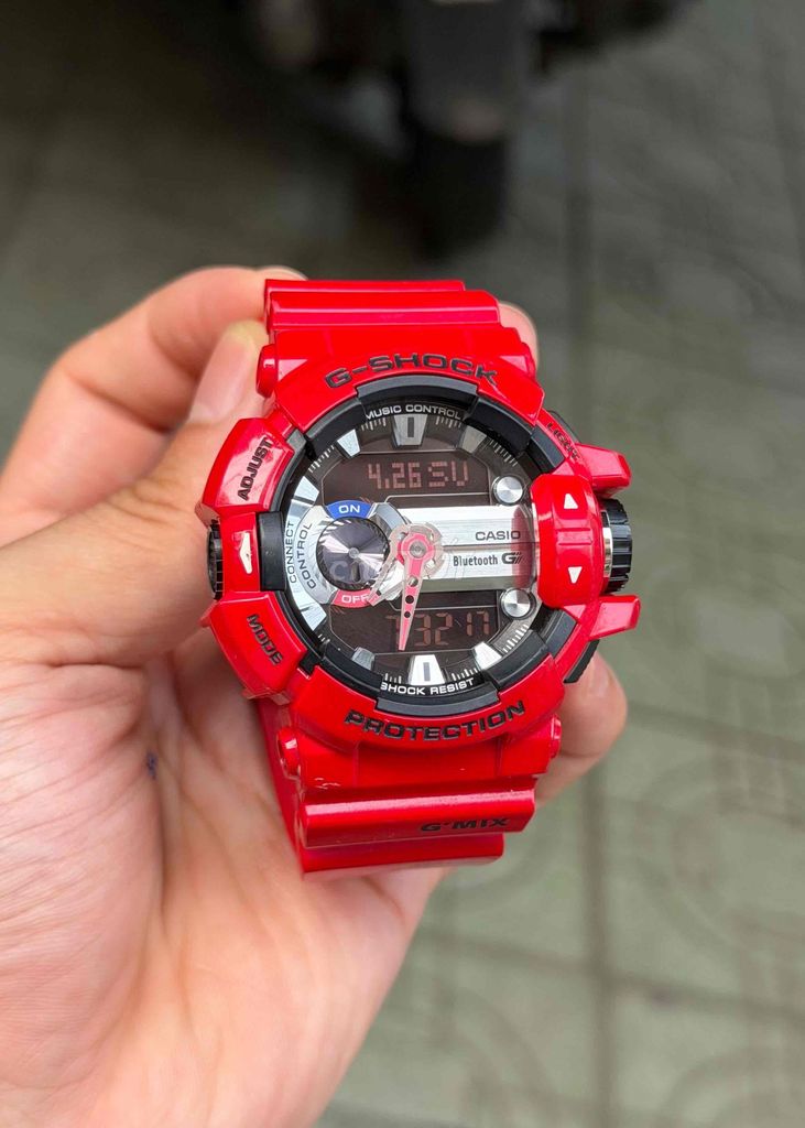 Casio GBA-400 Đỏ Nam. Mua bán Đồng hồ tại Thành phố Huế Thừa Thiên Huế được đăng bởi HS Watch hình 1
