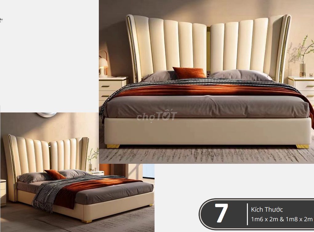 giường bọc nệm giá rẻ tại tp hcm