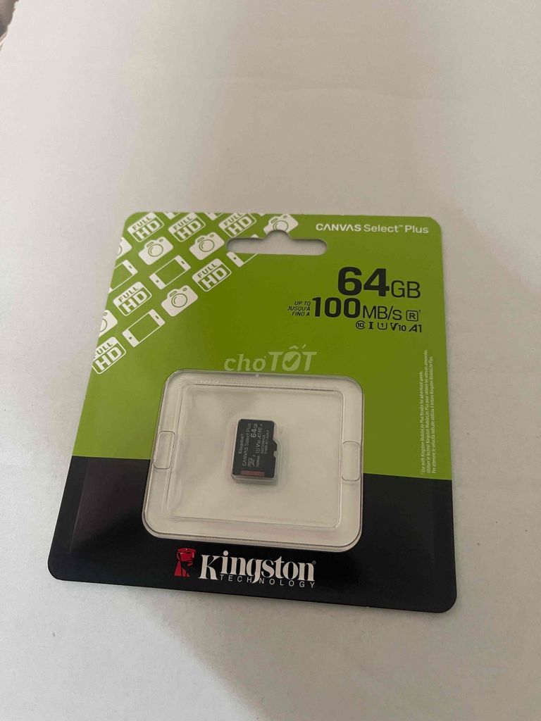 Thẻ nhớ Kingston Canvas Select Plus 64GB. Mua bán Phụ kiện (Màn hình, Chuột...) tại Quận Nam Từ Liêm Hà Nội được đăng bởi Nguyễn Đức Cảnh hình 1