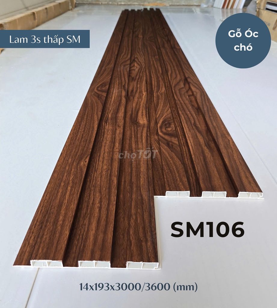 Tấm ốp Nano Lam 3 sóng SM ( Siêu Cứng )