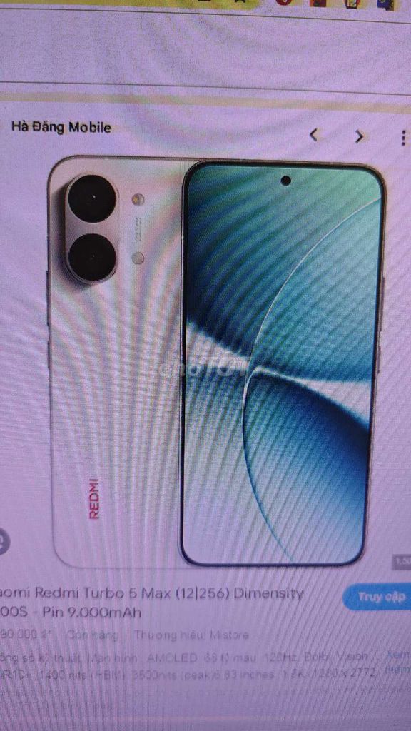 Xiaomi Redmi Turbo 5 Max 12GB/256GB Trắng. Mua bán Điện thoại tại Huyện Bình Chánh Tp Hồ Chí Minh được đăng bởi hoang hình 1