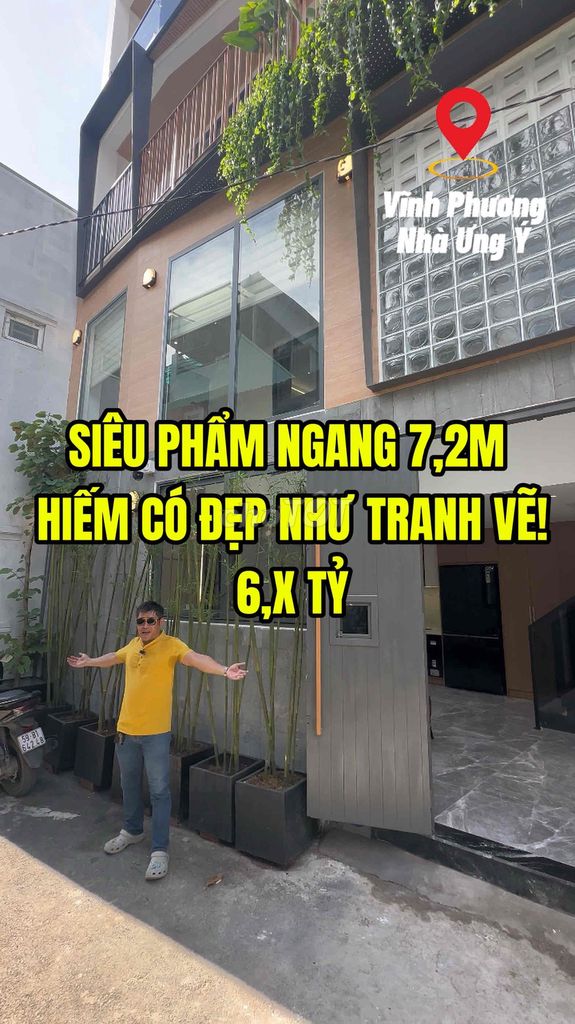 nhà phố Gò Vấp 1 trục Nguyễn Văn Khối Giá 6,9 Tỷ