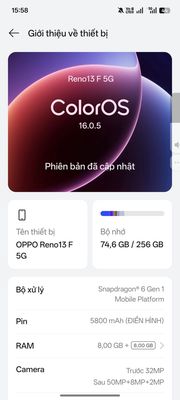 Oppo Reno13 F 5G 8GB/256GB Snapdragon 6 Gen 1