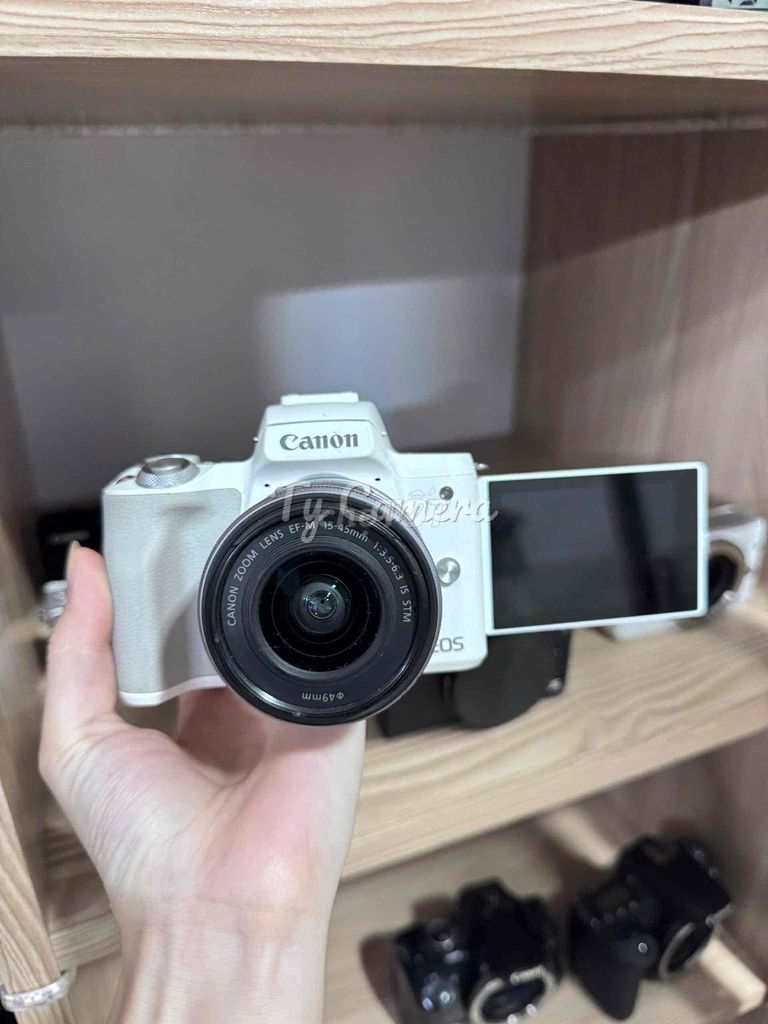 Máy ảnh Canon M50 Trắng. Mua bán Máy ảnh, Máy quay tại Quận Liên Chiểu Đà Nẵng được đăng bởi Ty camera  Đà Nẵng hình 1